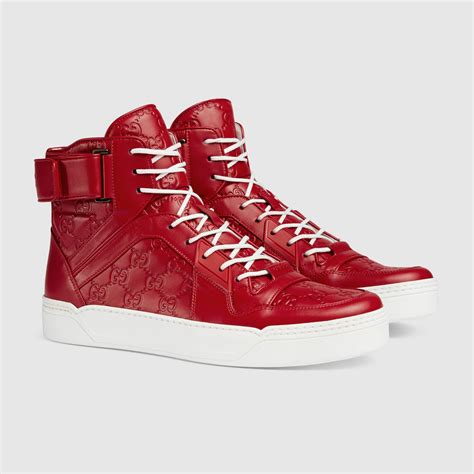 gucci b sneakers|Gucci high top sneakers men's.